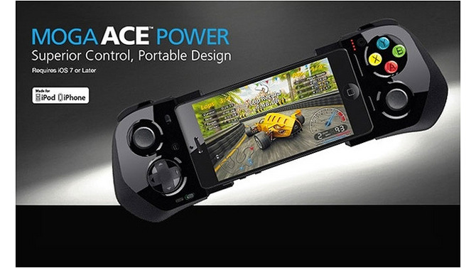 縦横画面対応、MOGA製iPhone用ゲームコントローラー“MOGA Ace Power”の画像がTwitterに投稿