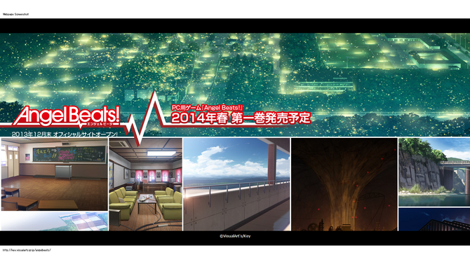 PCゲーム『Angel Beats!』のティザーサイトがオープン！第1巻は2014年春発売予定