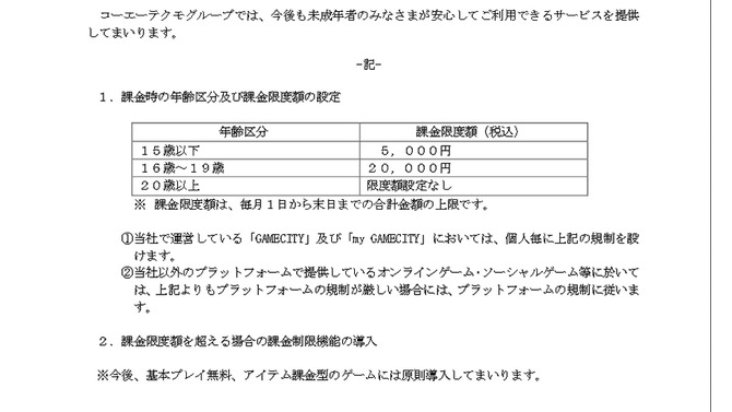 「コーエーテクモホールディングス」スクリーンショット