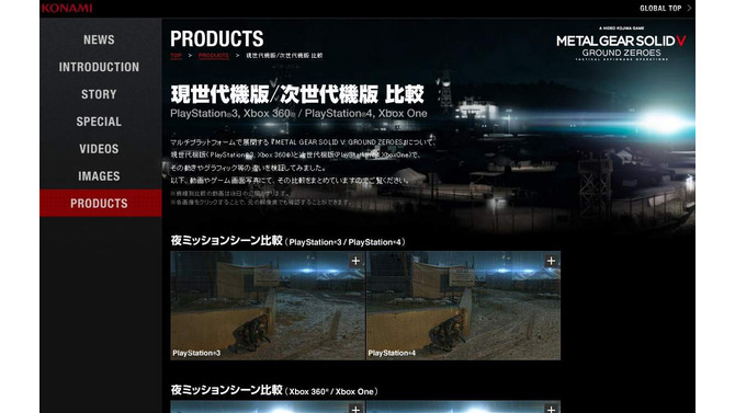 『METAL GEAR SOLID V: GROUND ZEROES』公式サイトショット