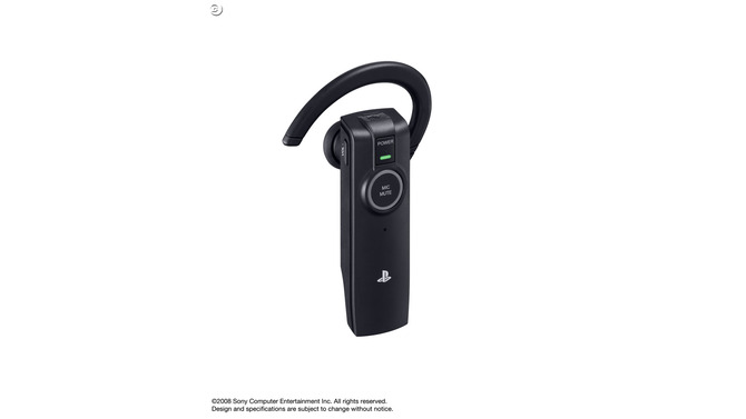 PS3専用ワイヤレスヘッドセット、10月30日発売決定