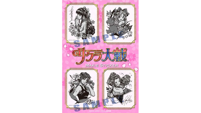 『サクラ大戦』帝都花組蒔絵シール 其の壱