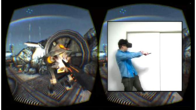 「Oculus Rift」とAndroidアプリで、仮想空間を感覚的に歩き回ってみた…ミクの頭を撫でることも
