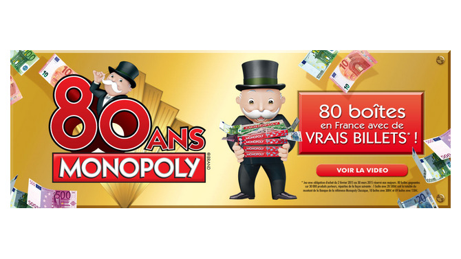 仏で本物のお金を封入した『モノポリー』特別版が発売、最高額20,580ユーロ（約277万円）