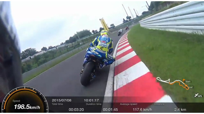 最新カメラで撮影した“ライダー視点のバイク動画”がまるでレースゲーム