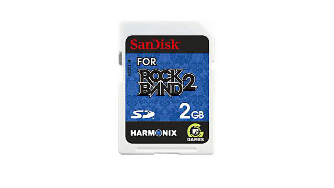 サンディスク、『ロックバンド2』ブランドのWii向けSDカードを発売