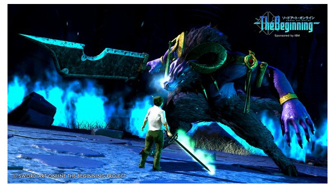 VRMMO『ソードアート・オンライン ザ・ビギニング』バトル映像が公開…実際に腕を動かし、ボスを斬る！