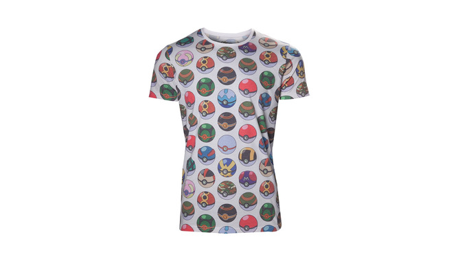 海外通販サイトで、さまざまなモンスターボールを並べたデザインのTシャツ＆ドレスが登場！これでポケモンゲットし放題？