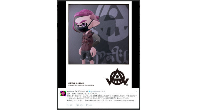 『スプラトゥーン2』にはパンクでカッコいい新ブランド「アナアキ」が登場