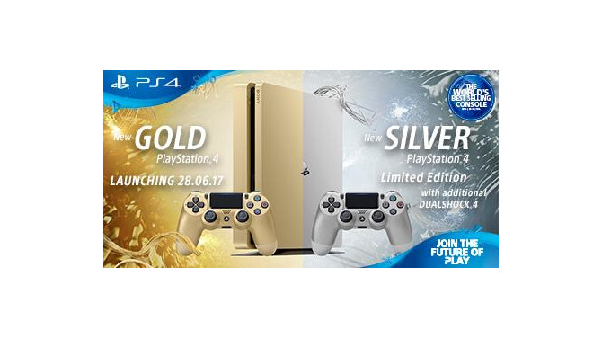 PS4本体に「金・銀」2色が仲間入り！海外で発表