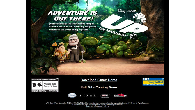 THQがディズニー/ピクサーの新作映画「Up」の権利を獲得