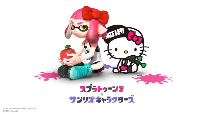 『スプラトゥーン2』とサンリオキャラがコラボ─フェスでは「ハローキティ」と「シナモロール」が対決!?