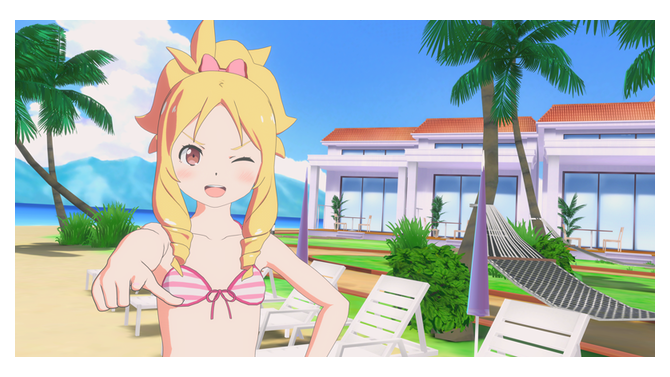 「めざましVR！お隣さんと執筆合宿 -エルフの水着編」(C)2016 伏見つかさ／ＫＡＤＯＫＡＷＡアスキー・メディアワークス／EMP (C)TechnoBlood Inc. (C)Gugenka(R)from CS-REPORTERS.INC