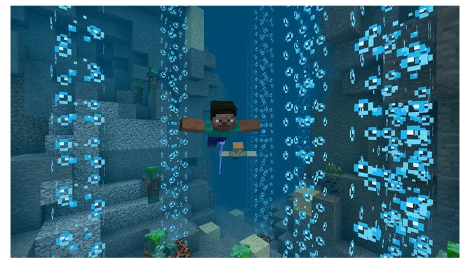 『マインクラフト』Update Aquaticフェイズ2配信開始！ウミガメや水中ゾンビなどが追加