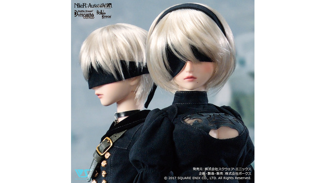 『ニーア オートマタ』2B、9S「ドルフィードリーム」ドールの詳細ページ公開！―ゴーグルの下の素顔も確認可能