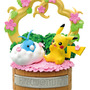 ピカチュウ＆チルットたちに癒される…『ポケモン』フィギュアに、森の中で過ごす全6種が仲間入り