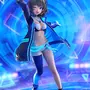 ジャケットの下には大胆なダンス衣装！『デレマス』より「高垣楓」1/7スケールフィギュアが予約受付開始ーブラックライトを当てることで青く発光