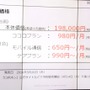 サービスの月額料金