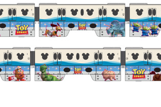 ディズニーリゾートラインが『トイ・ストーリー』一色に！一部車両と乗車ホームドアまで特別仕様に変身 画像