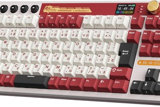 懐かしの“ファミコンカラー”をまとった、レトロデザイン×高性能の「RK M87」ゲーミングキーボード 画像