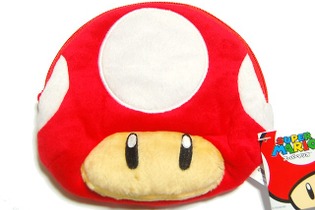 可愛いキノコに何入れる？「スーパーマリオ　キノコ型モバイルポーチ＆リールパスケース」・・・週刊マリオグッズコレクション第182回 画像