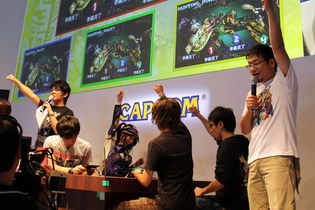 【東京ゲームショウ2013】次長課長・井上さんとマルチプレイ！1万時間以上のやりこみプレイヤーも参加した『モンスターハンター4』スペシャルステージ 画像