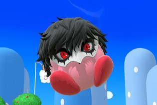 『スマブラSP』「ジョーカー」をコピーした「カービィ」は、スタイリッシュ？ それともキュート？ 凛々しい眼差しに心を盗まれそう！ 画像