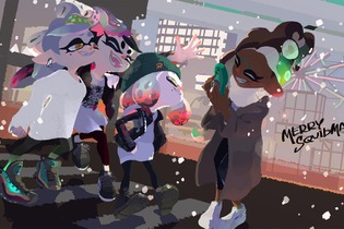 『スプラトゥーン2』「シオカラーズ」と「テンタクルズ」のクリスマス・イブが楽しげで眩しい！インスタの写真と見比べるとちょっとした遊び心が 画像