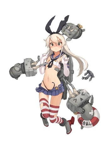 島風のダメージ脱衣グラフィック