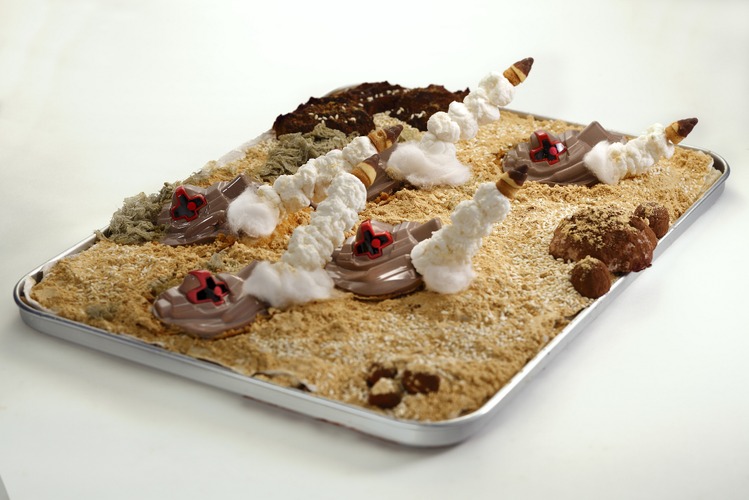 ガンダムの「ドム」豆腐が登場！ジェット・ストリーム・アタックなチョコ味の連続攻撃に