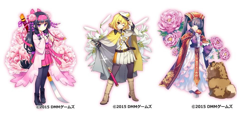 DMM『フラワーナイトガール』に新キャラクター3人が追加、専用装備がもらえるクエストも実装