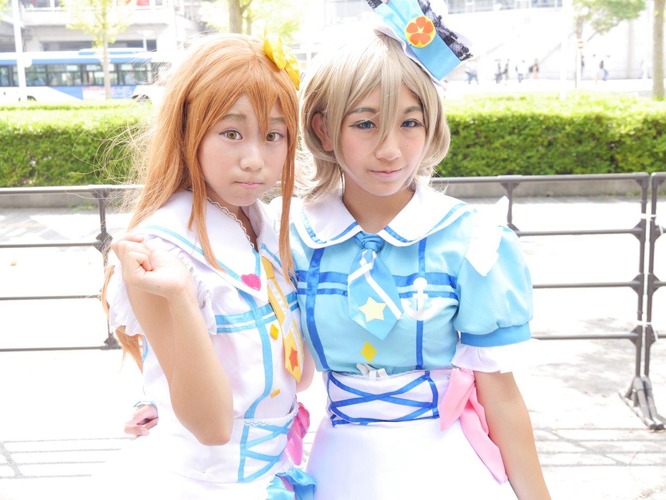 ラブライブ！サンシャイン!! 国木田花丸＆渡辺曜／なちょさん（@pine_6_1） 桜葉りうさん（@Riuu_Cos）