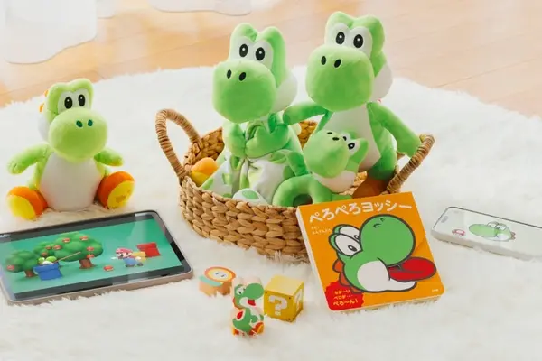 お子さま向け「マイマリオ」に“ヨッシー”が仲間入り！アプリ『かおヨッシー』や、うたっておしゃべりするぬいぐるみなど 画像