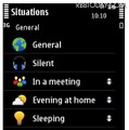 「Nokia Situations」の操作画面 「Nokia Situations」の操作画面