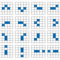 クッキーを消すためのパターンは16通り