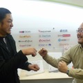 左： 石川泰代表取締役、右：プログラマーの中川晃宏氏