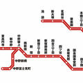 東京メトロ丸ノ内線・路線図