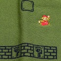 マリオの刺繍部分