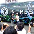 Ingressバス発表会場（Aegis Nova Tokyo）には、WILLERTRAVEL代表取締役・村瀬茂高氏とNianticアジア統括本部長・川島優志氏も登場。トークショーが行われた