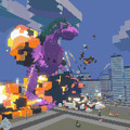 人類vs怪獣を描く8-bit風3Dアクション『Super Man Or Monster』がSteam配信！