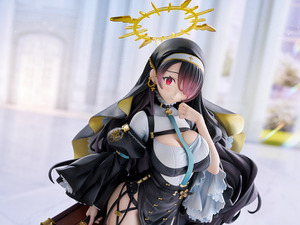 黒衣の修道服から魅せる太もも…！『ブルアカ』より「ヒナタ」1/7スケールフィギュアが予約受付開始 画像