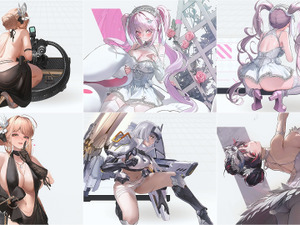 『勝利の女神：NIKKE』放送版とこんなに違う!? “無修正版”新ニケ、新コスの違いが刺激的─2026年も、戦場に銃声を響かせつつ背中で魅せるガンガールRPG【フォトレポ】 画像