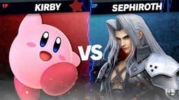 『スマブラSP』セフィロスを吸い込んだカービィは“かわイケメン”!? 3段階のフレアを使いこなし、後ろ髪もなびく! 丸いのに鋭角的な姿を激写