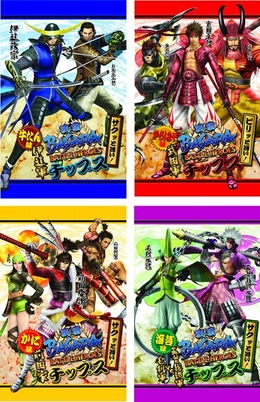 武将ゆかりの味をチップスで再現！「戦国BASARA バトルヒーローズ チップス」