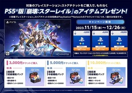 Ver.1.5の軍資金にちょっとしたおまけ!Amazonで『崩壊:スターレイル』特典付PSストアチケットが販売開始