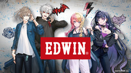 叶と葛葉のコラボデニムが発売！「EDWIN」と「にじさんじ」のアパレルがオシャレでかっこよすぎる