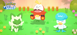 ニャオハ、ホゲータ、クワッスたちパルデア御三家がついに!『ポケモンスリープ』ボーナス盛りだくさんの1周年記念イベントが開催へ