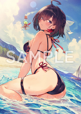 モチーフとなった水着イラスト。