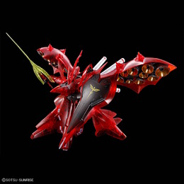 逆襲のシャアより「HG ナイチンゲール」がクリアカラーでガンプラ化！MA並みの赤い巨躯が見栄えバッチリ