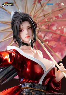 大きく開いた胸元がセクシー…!『KOF』より「不知火舞」が周年Ver. として1/4スケールフィギュア化、油紙傘により一味違うディスプレイに